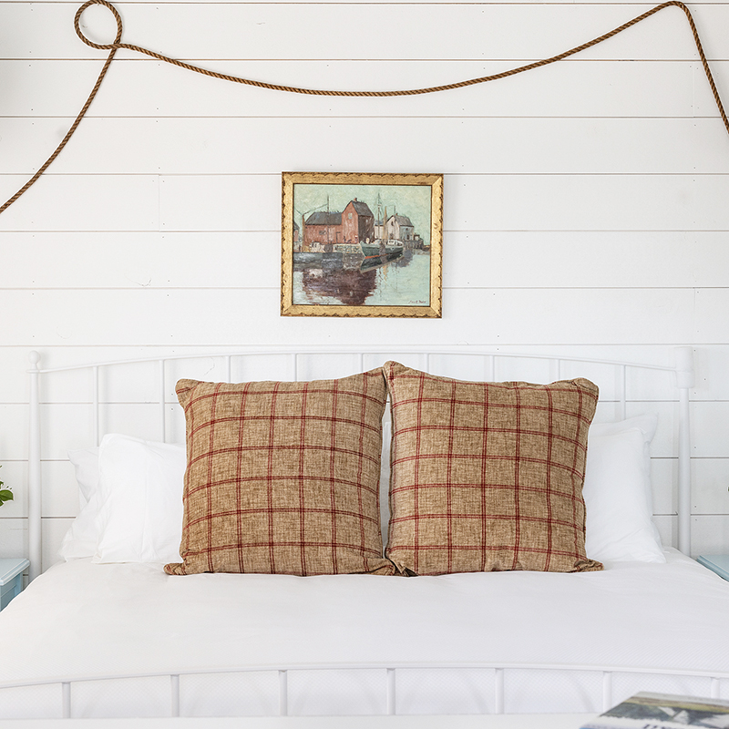 closeup of accessible king bed